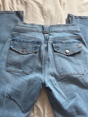 American Eagle Outfitters Light Blue bootcut Jeans with Button-Flap Back Pockets